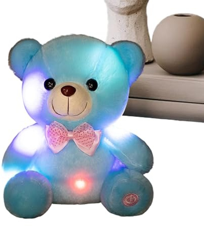 Genérico Peluche Luminoso | Oso Muñeco Abrazable de 20 cm,De Peluche Que En La Oscuridad - para Consuelo y Acompañía de Niñas y Adultos en Hogar, Sala de Estar,