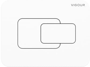 VIGOUR V1 DEE V1 DEE - Placa de accionamiento magnética para boca de entrada de inodoro, color blanco | V1DEE