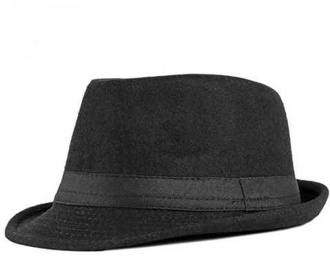 KiddiBubzi Hattar för män Fedoras topp jazz hink plommonhattar Chapeau hattar Fedora hatt kvinnor svart hatt bröllopsmössa kepsar