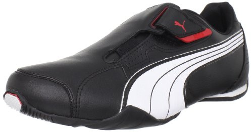 PUMA Redon Men's Sports Shoes, Black White Red High Risk, 12 UK