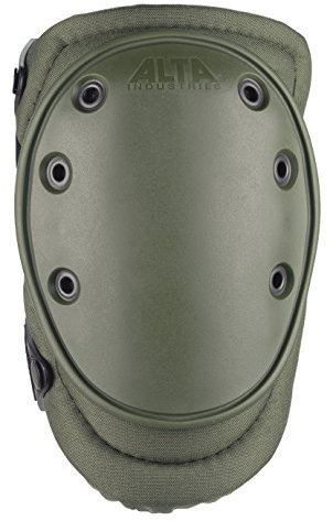 Alta 50453.09 AltaFLEX Gel Insert Heavy Duty Knieschützer Pad Oliv Grün Cordura Nylon Gewebe AltaLOK Verschluss Flexible Kappe Lang Olivgrün