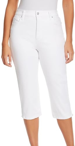 Gloria Vanderbilt Women's Amanda Capri Jean, Vintage White, 6