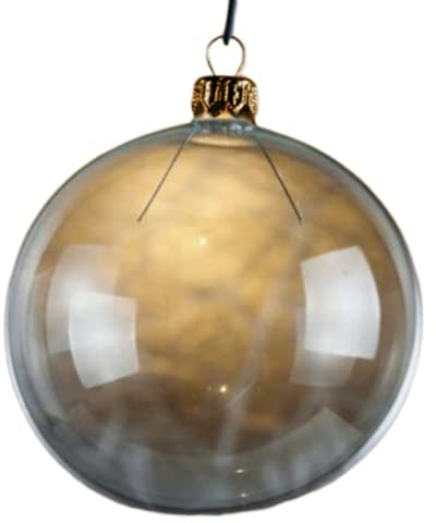 12 Stück transparente Kugeln, Weihnachtsbaum, klar, schillernde Glaskugeln, Ornament, transparente Kugel, Dekoration für Weihnachtsfeier, Geburtstag, DIY-Dekor