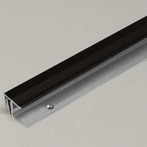 Profilo di finitura | alluminio | bronzo scuro | larghezza 21,5 mm | lunghezza 900 mm | sistema forato / click | profilo di chiusura a clic | 1 pezzo