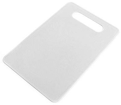 Tablas de Cortar 2 unids Fruta Vegetal Cortar Tablero Tablero Tabla Mesa de Mesa con Agujero Colgante Tablero de Corte de tajadera de Corte de plástico de Cocina (Color : White)