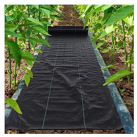Unkrautgewebe Gartenvlies Dicke Unkrautsperrendes Landschaftsgewebe, Strapazierfähig Gefaltet Bodendecker Unkraut-Barriere, Unkrautbekämpfungs-Gartentuch Für DriveWay Gehweg Landwirtschaft ( Size : Wx