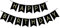 Redreo Geburtstag Wimpelkette Happy Birthday Banner 5 Meter, Geburtstag Deko Zubehör Party Dekoration Banner Geeignet für alle Altersgruppen (Schwarz)