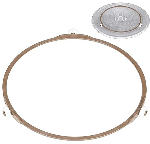Anneaux de support pour micro-ondes en verre - 24,2 cm - Anneau de plateau tournant pour micro-ondes - Anneau intérieur de rechange pour micro-ondes (242 mm)