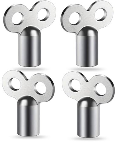 4 llaves de purga de radiador: llaves de uso universal, robustas y estables para purgar todos los tipos de calefacción