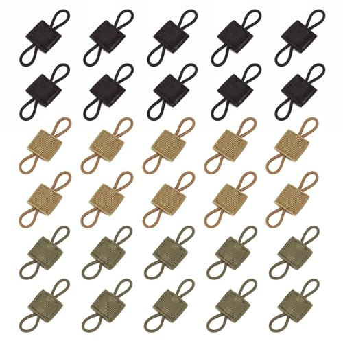 SLEEKEE 30 Piezas De Accesorios para Mochila, Artículos, Hebillas De Fijación Fijas, Equipo para Exteriores, Hebillas De Fijación Multifuncionales