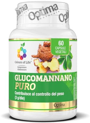Glucomannano PURO - Senza Glutine e Vegano, 60 capsule