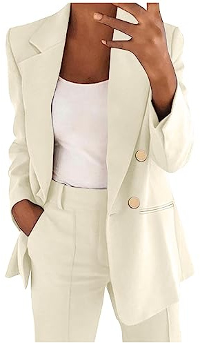Damblazer, elegant, modern, lång, kavaj, sportig lång, kavaj med knapp, kavajjacka med fickor, businessblazer, lediga kavajjackor, kontor, sweatblazer, enfärgad, kostymer, lätt, lång blazer