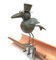 DanDiBo Rabe Metall 30 cm Dachschmuck Dachrinne Dachrinnenfigur Dachfigur Rinnenfigur