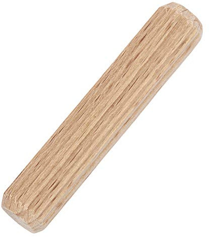 Trend Chevilles en bois de hêtre, lot de 50, 10x50 mm, rainurées pour collage efficace, DWL/5/50