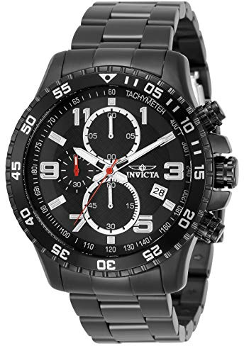 Invicta Men's 14880 Specialty Chronograph Black Dial Black Ion-Plated Stainless Steel Watch
