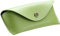 ALASSIO 2695 Brillen-Etui aus echtem Leder, Etui für Brillen und Sonnenbrillen, Lederetui mit Klappverschluss und einem Druckknopfverschluss aus Metall, Ledercase, groß, grün, ca. 16 x 7 x 4 cm