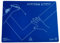 KUM 906.01.19 - Schreibunterlage, Schreibtisch-Auflage Desk Pad Lefty, Linkshänder, Kunststoff, 53 x 40 cm, blau, 1 Stück