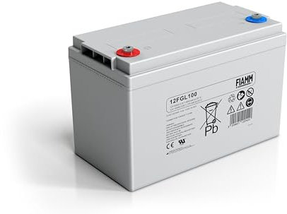 BATTERIA FIAMM 12V 100Ah 12FGL100 VRLA AGM ERMETICA CAMPER