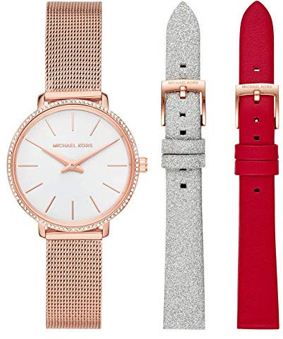 Michael Kors MK4418 Ladies Pyper Watch and Straps Gift Set