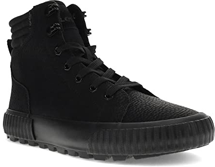 Levi's Womens Olivia Hightop Platform Sneaker Shoe, Black, 6 UK