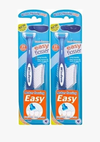 MM Easy Floss Daily Flosser (Pack of 2) - Random Colour | Easy-to-Use Dental Floss Holder for Effective Oral Hygiene | Compact Design for Teeth Cleaning | Daily Freshness for Healthy Gums