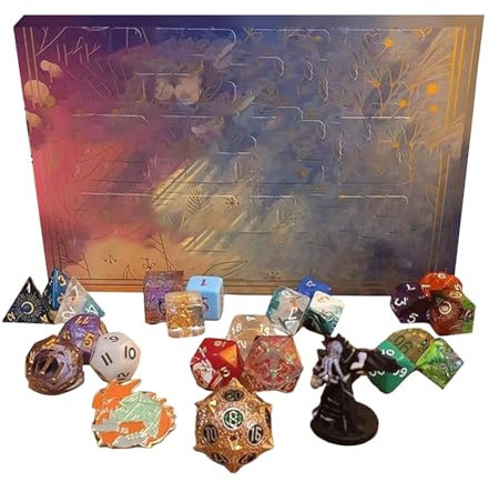 ARVALOLET Cube Advent Calendar 2023, Advent Calendar 2023 is a Toy for the Countdown Holiday of Christmas, Christmas Countdown Calendar DND Cube Advent Calendar for D&D Dun