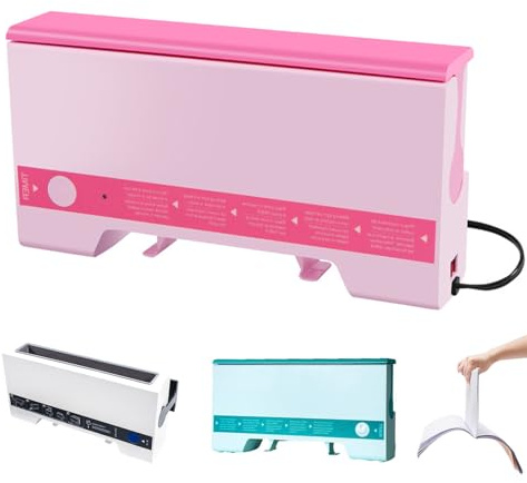 Thermal Cinch Binding Machine, 280 Sheets Capacity & 50mm Binding Thickness, Electric Book Binder for A4 Paper Home Project Office School Pink