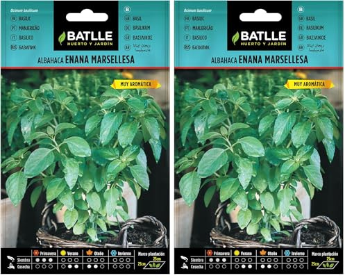 Semillas Batlle Albahaca Enana Marsellesa (Paquete de 2)