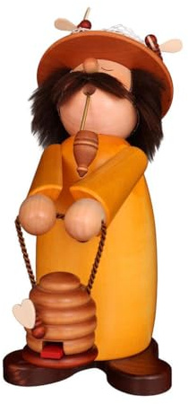 Christian Ulbricht Incense Smoker Figurine - Sleepyhead Beekeeper - 8.1 H