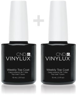 CND - VINYLUX TOP COAT (DUO) Weekly Polish Creative Nail Design Manicure Lacquer 0.5oz