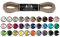 Mount Swiss Luxury Schuhbänder I Wasserabweisende und reißfeste Schnürsenkel rund ø 2-3 mm aus feiner Baumwolle/gewachst Farbe: Olive, Länge: 90 cm