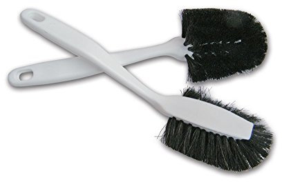 Schulz - Für den Menschen & Sein Haus! - Spülbürsten Rosshaar/Kunststoff 2er Satz Weiss - extra Gute Qualität!