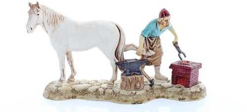 Moranduzzo Herrero para Belén de 10 Cm Escala 1:20 - Figuras de Belén Indestructibles - Estilo 700', Pintura Acabada a Mano, Producto Oficial, Escultor M. Landi
