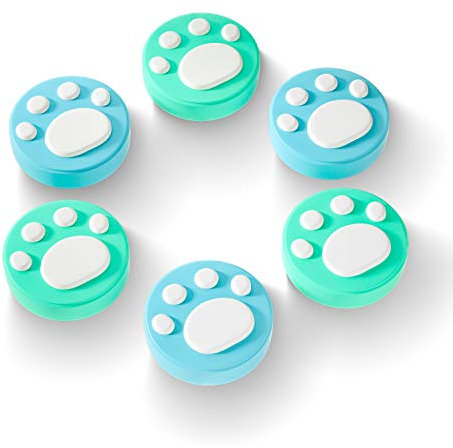 Switch Analog Cap, Switch lite Thumb Grip Caps, Joystick Cap for Nintendo Switch lite - Blue and Green (6PCS)