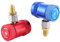 Kadimendium R1234yf Schnellkupplungen Klimaanlagen-Kältemittel-Schnellkupplungen High/Low Side R1234yf Manuelle Kupplungen Anschlussadapter mit 1/4 Außengewinde