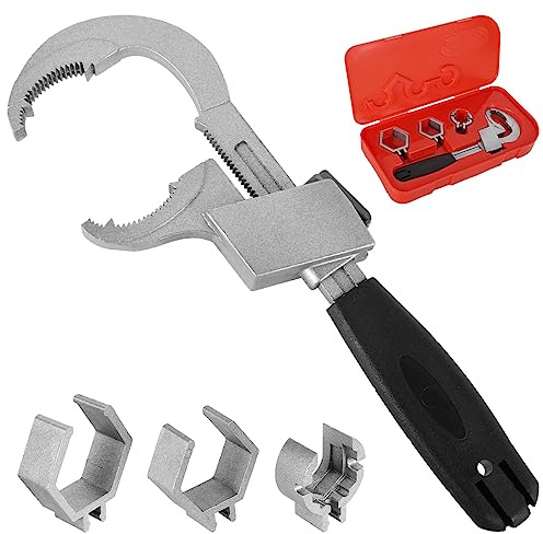 AEVXKHI Adjustable Double-ended Wrench, 80mm Open-end Multifunctional Universal Adjustable Wrench, Sink Plumbing Tools for Disassembly Assembly of Furniture Fitting Installation, Pipe Puts Repair
