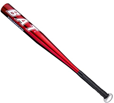 34 Pulgadas Bate de béisbol más Grueso de 86,4 cm Barra de Aluminio de aleación Ligera Bate de Goma Antideslizante para la práctica de Entrenamiento al Aire Libre para Adultos Adolescentes Rojo