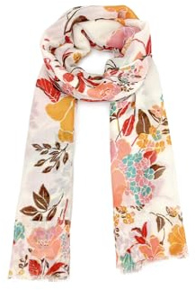 QUEEN HELENA Sciarpa Leggera Colorata Foulard Elegante con Fantasia Donna SC122