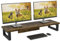 OYRREU Supporto Monitor Scrivania, 91x26cm Supporto Monitor Rialzo 2 Monitor da Scrivania, Supporto per Monitor Schermo PC Laptop Computer Monitor Stand Accessori Scrivania