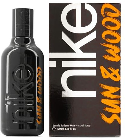 NIKE - Sun & Wood 150 ml, Colonia Hombre, Perfume Formato Spray, Eau de Toilette Natural y Masculina, Aroma Amaderado Frutal Ambarado, Fragancia Fresca y de Larga Duración