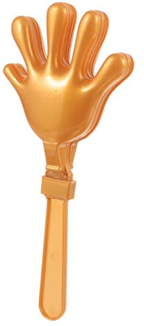 CLISPEED Kleines Klatschen Klicker Pop Handklatscher Groß Handklöppel Poms Zappeln Megaphon Instrumente Partygeschenk Partytütenfüller Für Kippen Partys Finger Golden Plastik