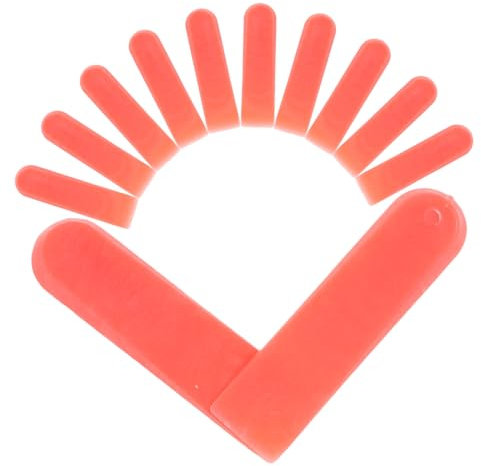 Tofficu 100pcs Plastic Tile Leveling Wedges and Spacers 5mm Red Ceramic Floor Tile Grout Wedges for Accurate Flooring Installation DIY Tiling Tools
