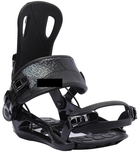 NFEKLFI snowboardbindningar snowboardbindningar snabbt fästes för män och kvinnor skidåkning följeslagare vintersport (svart M (38-40))