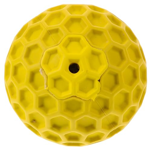 TOYANDONA Squeaky Rubber Dog Teeth Cleaning Ball for Small and Large Dogs, Sturdy Chew Interactive Puppy Training Ball, Indoor Pet Dental Care Random Color