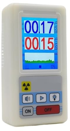 Contatore Geiger Portatile Rilevatore Di Radiazioni Nucleari Dosimetro Personale Raggi X Beta Gamma Tester LCD Radioattività Strumenti Marmo Alta Precisione