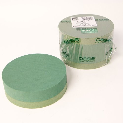 2x 7 Oasis Floral Foam Posy Pads 7 Inch Diameter