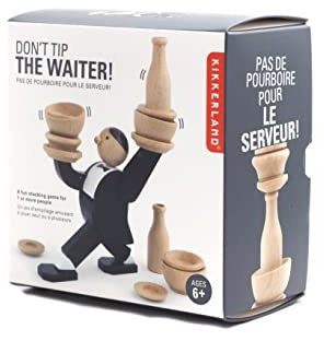 Kikkerland Don't Tip The Waiter Stacking Game