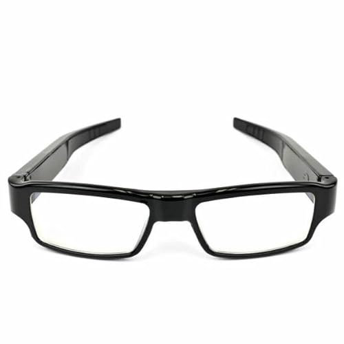 Lunettes avec Mini caméra Espion Full HD 1080P 16 Go Noir