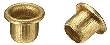 sourcing map Rivets creux, 5 mm x 5 mm trou traversant en cuivre creux œillets double face circuit imprimé PCB 200 pièces