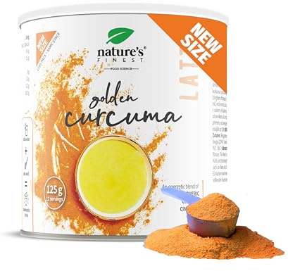 Nature's Finest Golden Curcuma Latte Bio 125 g (Lot de 1)
